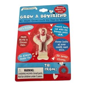 Grow Your Own Boyfriend Gag Gift Novelty Toy Just‎ Add Water Fun Present
